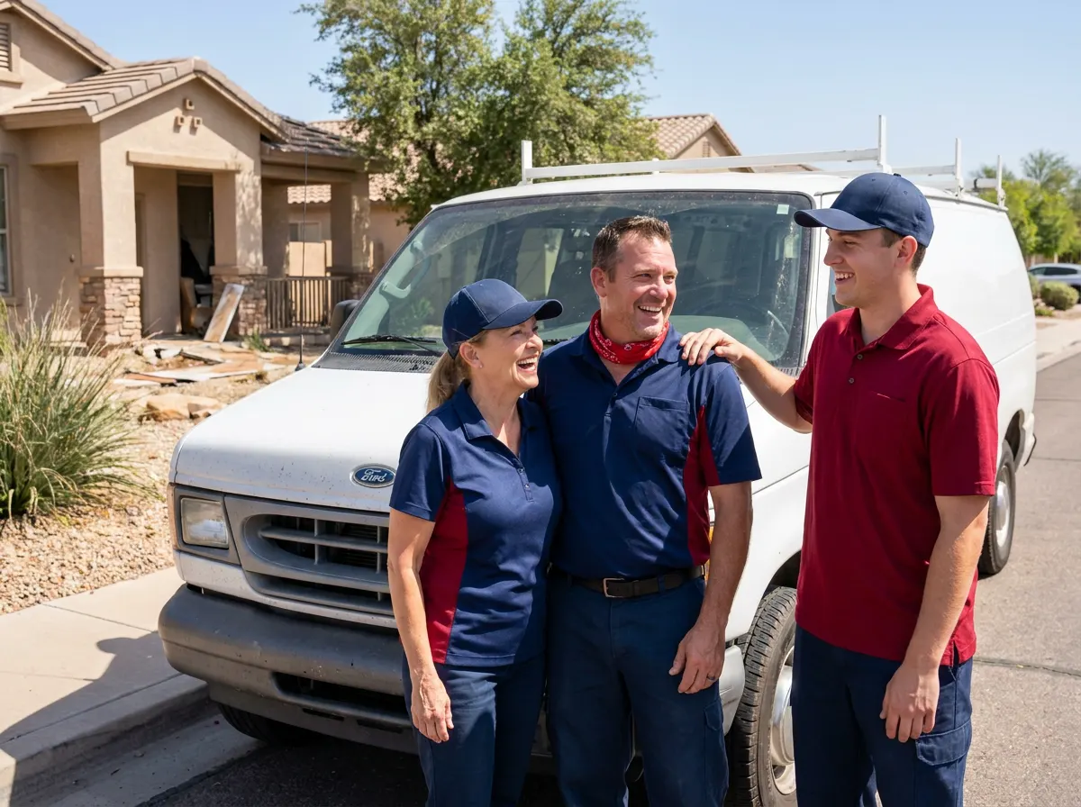 The Water Damage Restoration Mesa team, water damage restoration in Mesa, AZ
